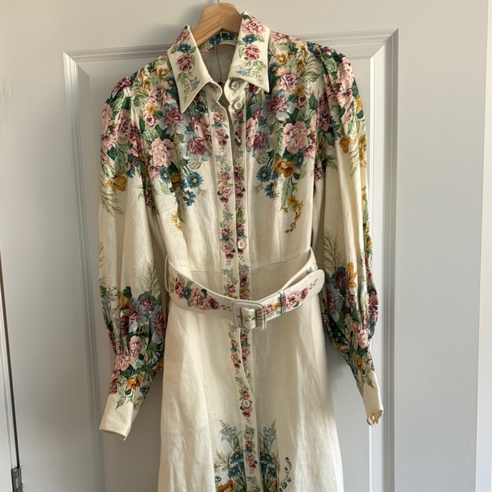 Zimmermann floral linen maxi dress